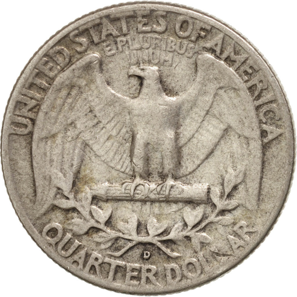 Coin, United States, Washington Quarter, Quarter, 1962, U.S. Mint, Denver