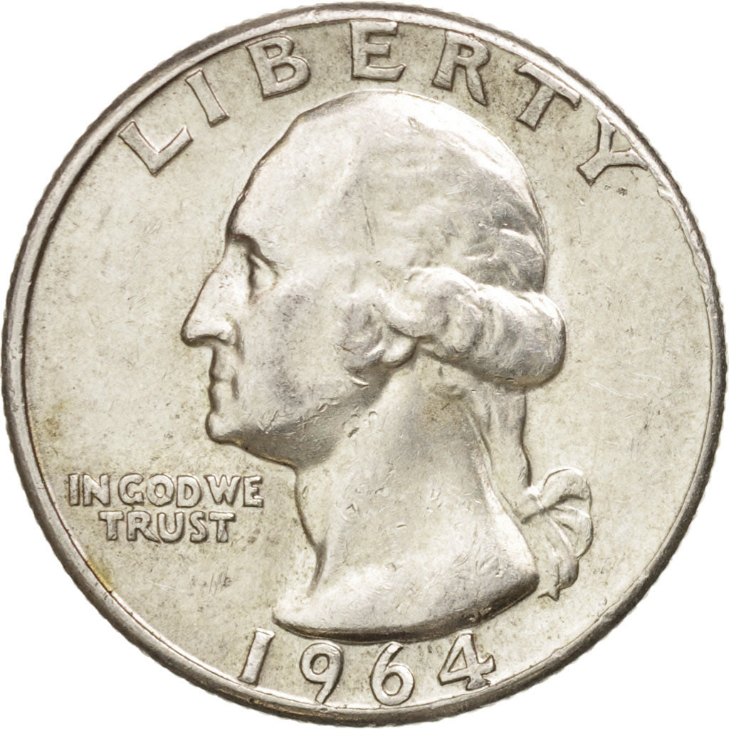 United States, Washington Quarter, Quarter, 1964, U.S. Mint, Philadelphia