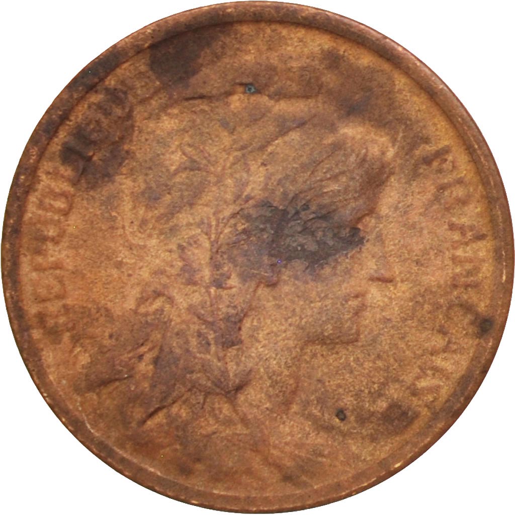 Moneta, Francja, Dupuis, Centime, 1920, Paris, VF(30-35), Bronze, KM:840