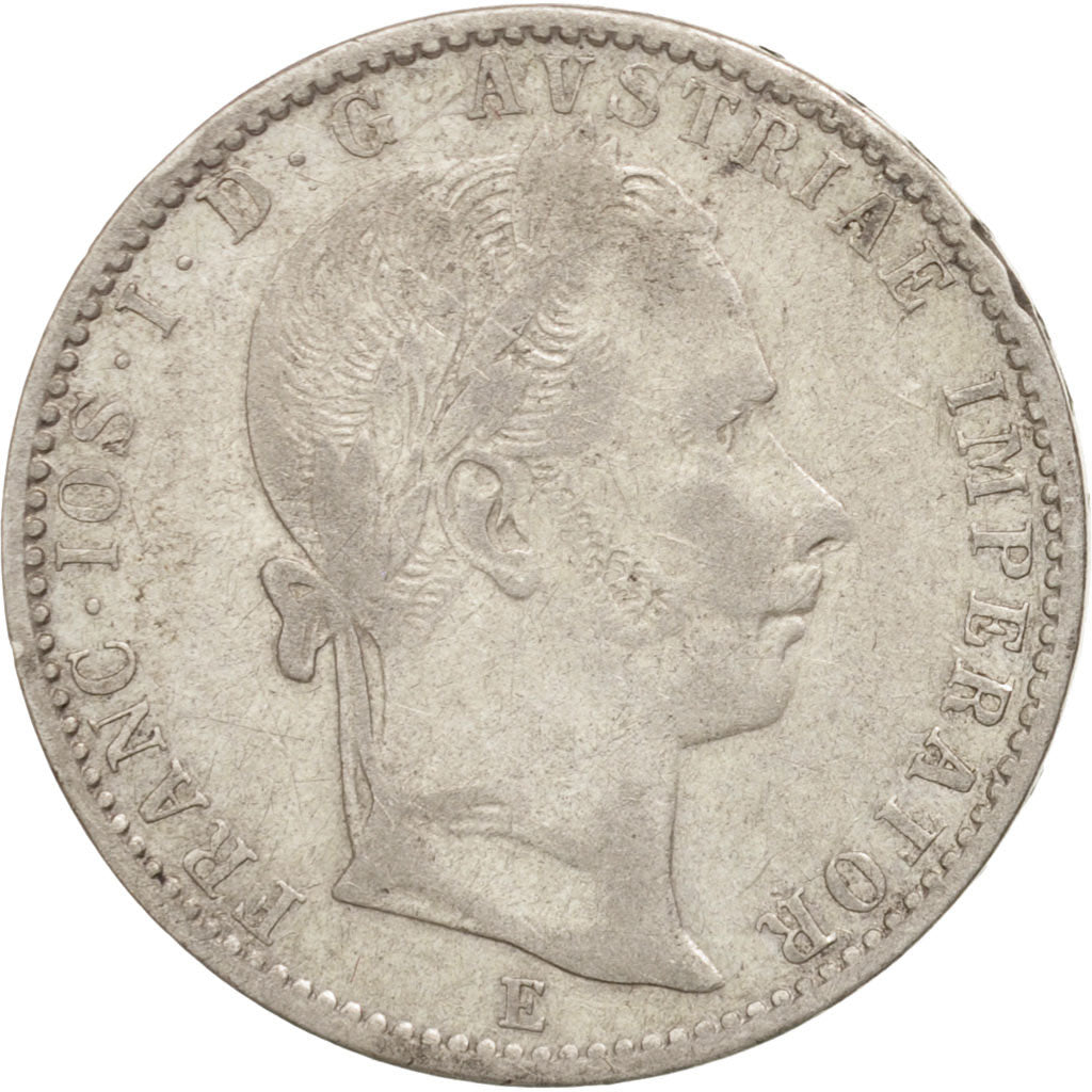 Austria, Franz Joseph I, 1/4 Florin, 1859, Vienne, BB, Argento, KM:2214