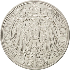 Moneta, GERMANIA - IMPERO, Wilhelm II, 25 Pfennig, 1910, Hambourg, SPL-, Nichel
