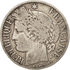 France, Cérès, Franc, 1872, Paris, F(12-15), Silver, KM:822.1, Gadoury:465a