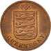 Guernsey, Double, 1929, Heaton, Birmingham, MS(60-62), Bronze, KM:11
