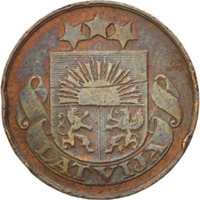 Latvia, Santims, 1922, AU(50-53), Bronze, KM:1