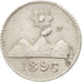 Moneda, Guatemala, 1/4 Réal, 1896, MBC+, Plata, KM:162