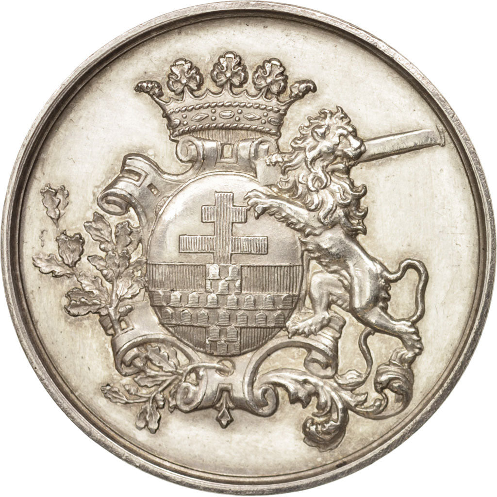 Belgium, Token, Trades, Ypres, Jeton de présence, 1869, AU(55-58), Silver