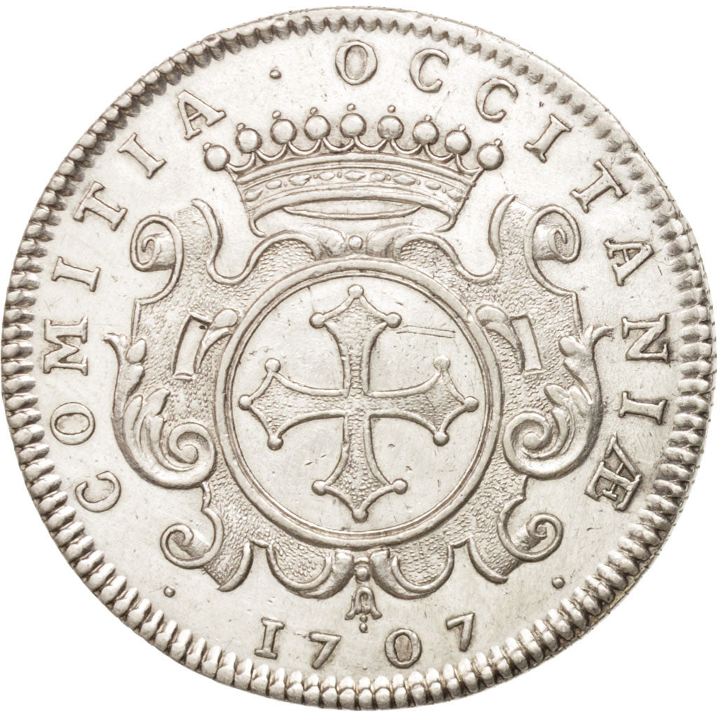 Francia, Token, Royal, États de Languedoc, Louis XIV, 1707, Thomas Bernard