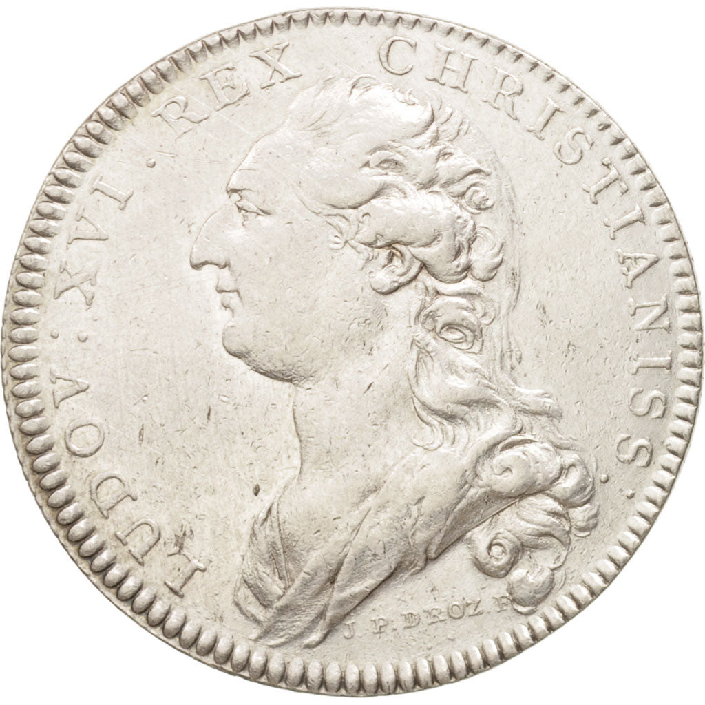 Francia, Token, Royal, États de Languedoc, Louis XVI, 1782, Droz, BB+, Argen...