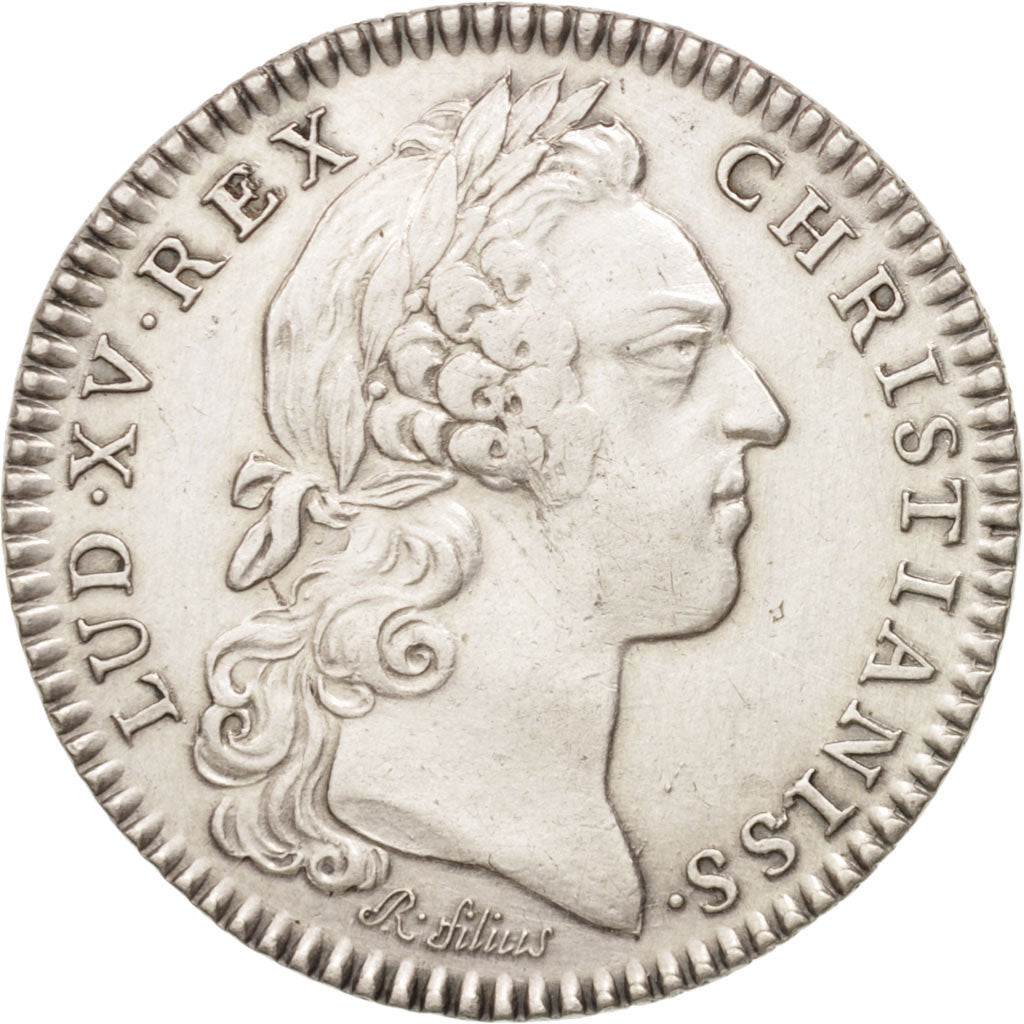 France, Jeton, Royal, Valenciennes, Magistrat, Louis XV, 1758, Röettiers, TTB+
