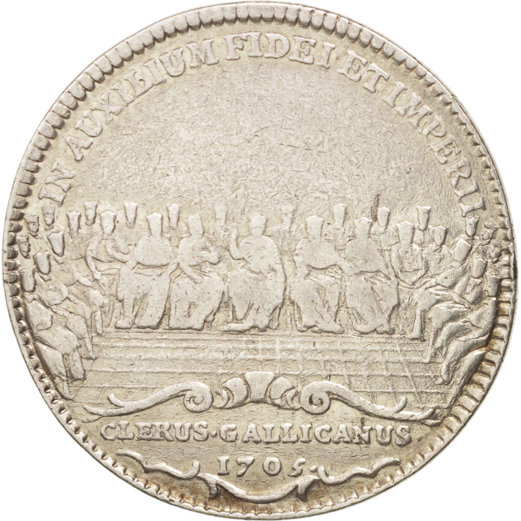 France, Jeton, Religion, Assemblées du Clergé de France, 1705, Thomas Bernard