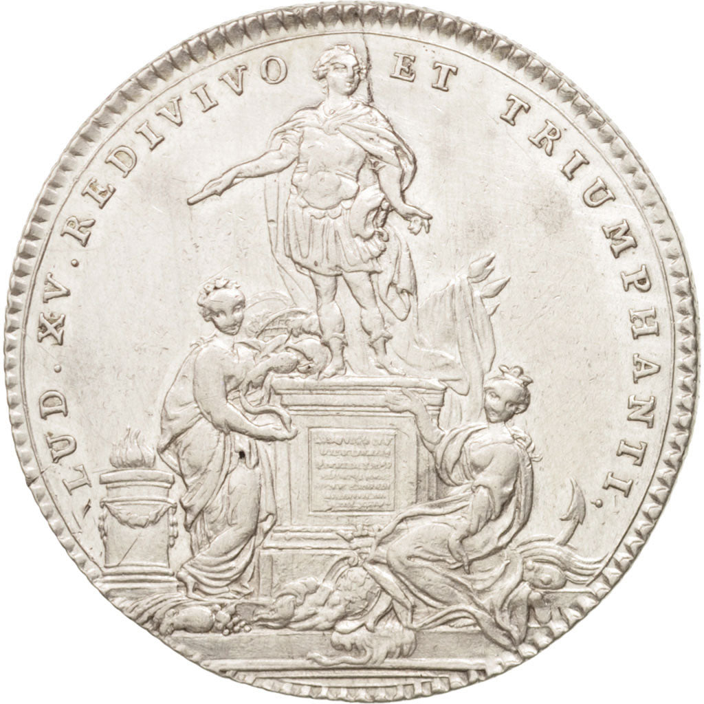 Francia, Token, Royal, États de Bretagne, Rennes, Louis XV, 1754, BB+, Argen...