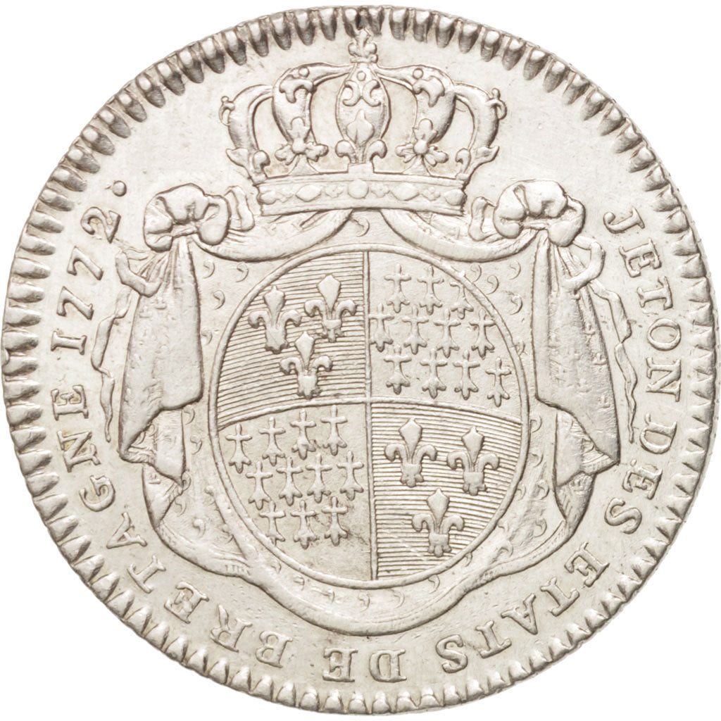 France, Royal, États de Bretagne, Morlaix, Louis XV, 1772, Röettiers, Token