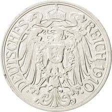 Coin, GERMANY - EMPIRE, Wilhelm II, 25 Pfennig, 1910, Muldenhütten, AU(55-58)
