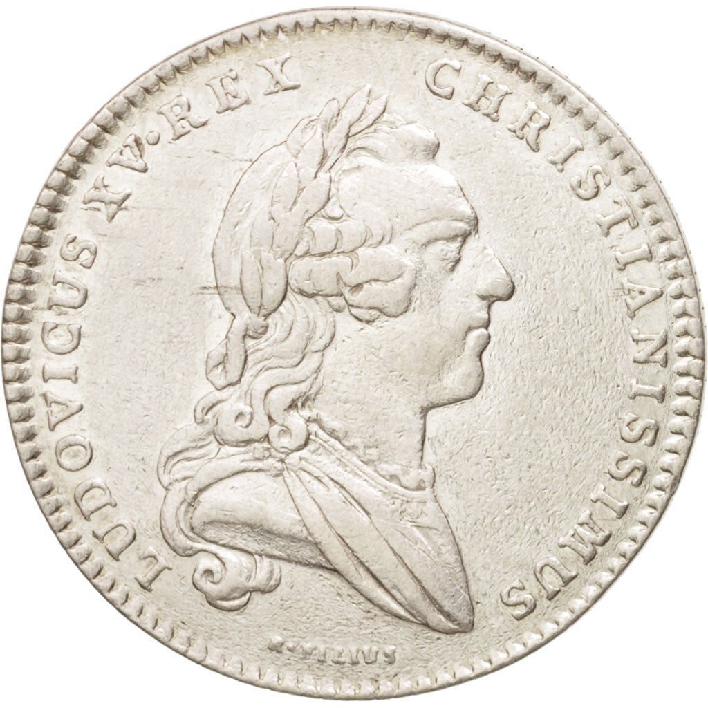 France, Royal, États de Bretagne, Nantes, Louis XV, 1760, Röettiers, Token