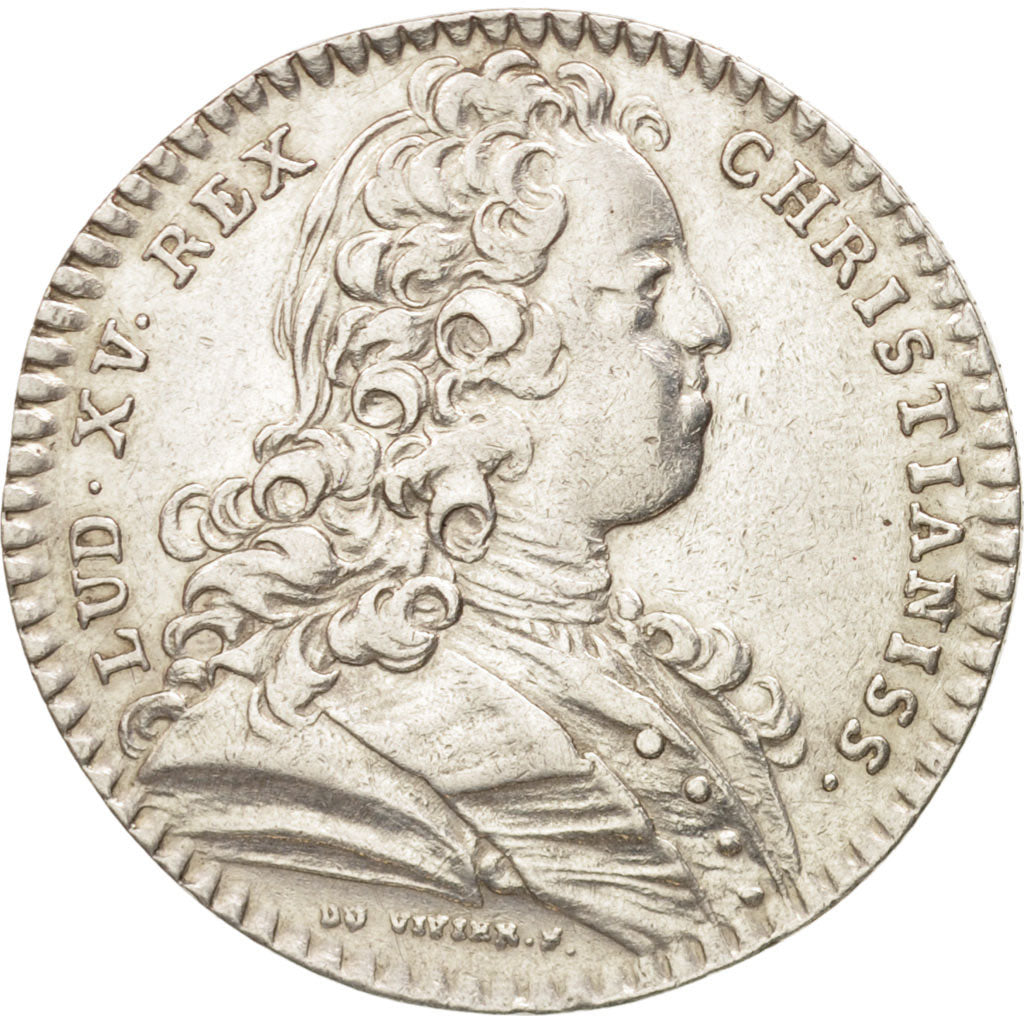 Frankreich, Royal, États de Bretagne, Rennes, Louis XV, 1728, Duvivier, Token