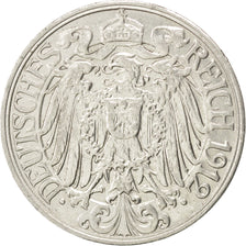Coin, GERMANY - EMPIRE, Wilhelm II, 25 Pfennig, 1912, Berlin, AU(55-58), Nickel