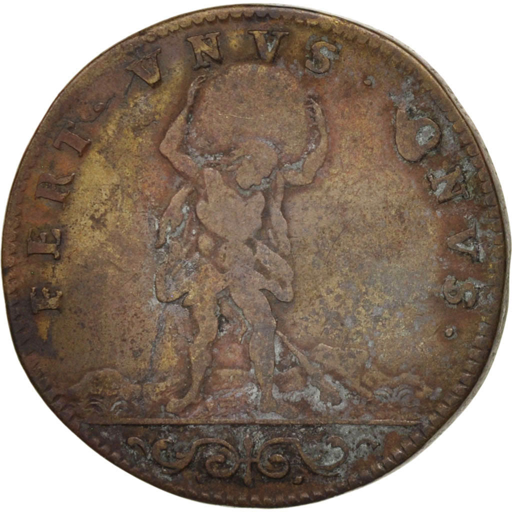 France, Token, Royal, Extraordinaire des Guerres, Louis XIV, VF(20-25), Brass