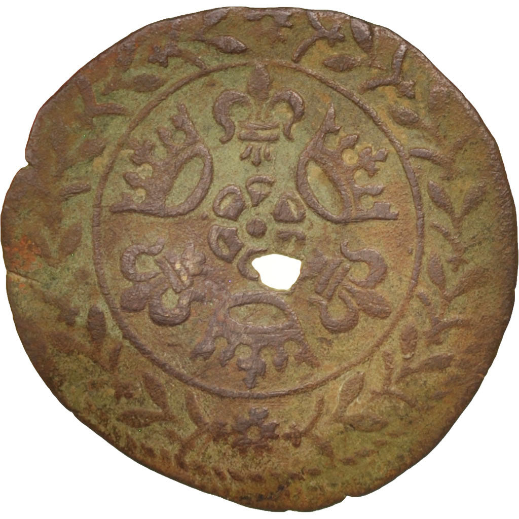 France, token count, Jeton au globe, Token, VF(30-35), Copper