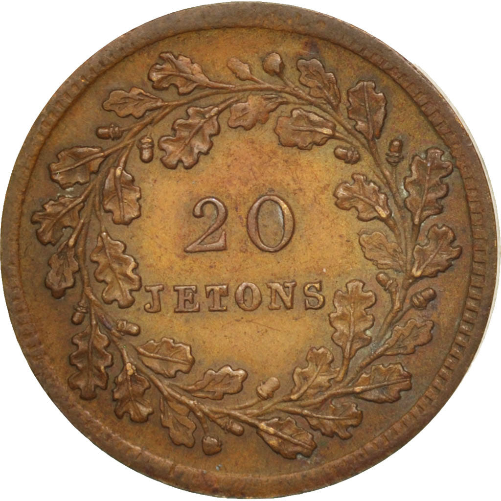 France, Token, token count, La Colonne Vendôme, 1833, EF(40-45), Copper