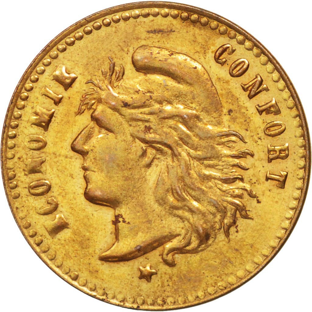 France, Token, Trades, Wood Milne, AU(55-58), Brass
