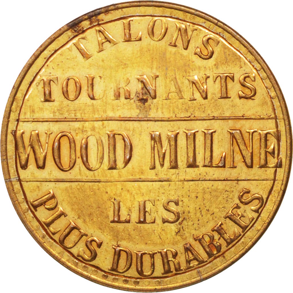 France, Token, Trades, Wood Milne, AU(55-58), Brass