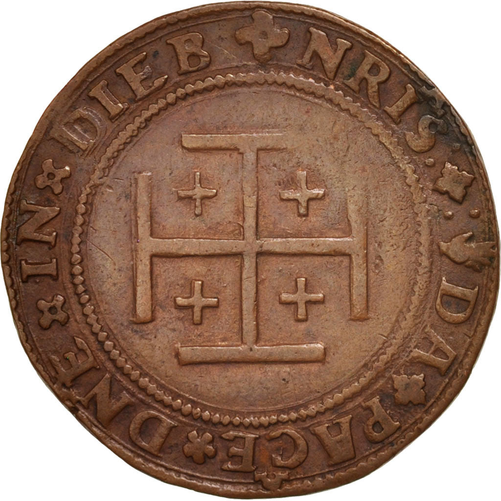 Netherlands, Royal, Anne de Lorraine, Token, AU(50-53), Copper