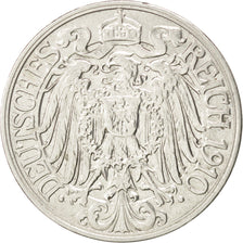 GERMANIA - IMPERO, Wilhelm II, 25 Pfennig, 1910, Berlin, BB+, Nichel, KM:18