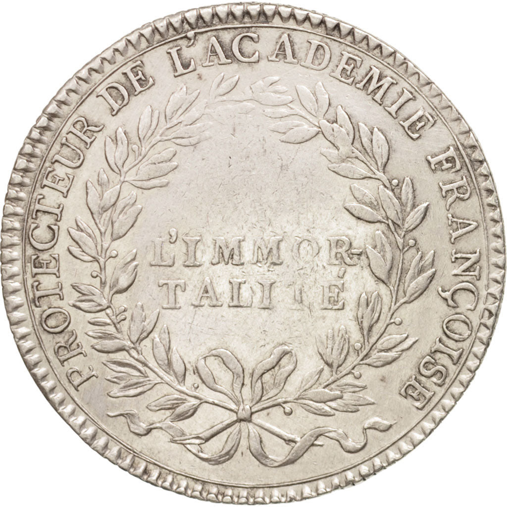 Francia, Token, Royal, Académie Française, Louis XV, Duvivier, MBC, Plata