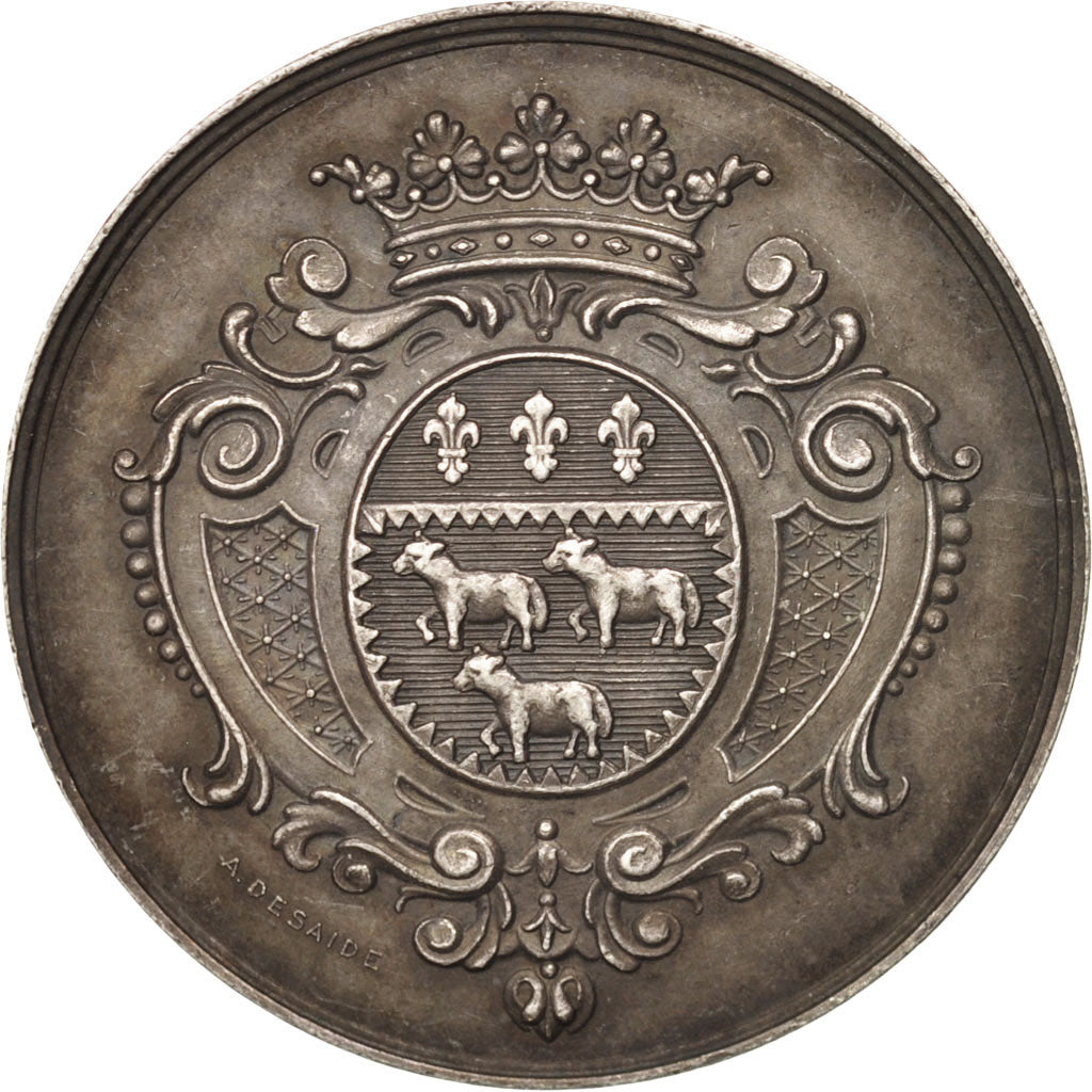 France, Token, Insurance, Société d'assurances mutuelles du Cher, 1851