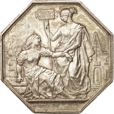 France, Token, Insurance, Compagnie royale d'assurance, 1817, Barre, AU(50-53)