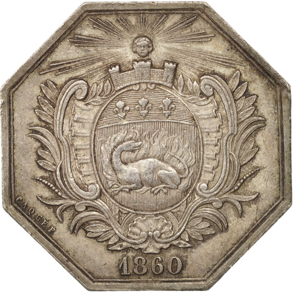 France, Token, Insurance, Compagnie d'assurances maritimes du Hâvre, 1860