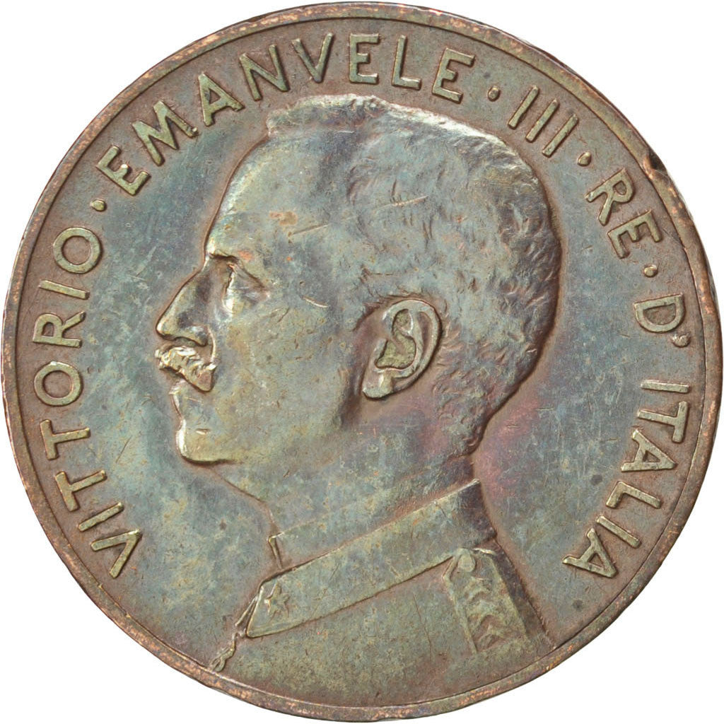 Coin, Italy, Vittorio Emanuele III, 5 Centesimi, 1915, Rome, EF(40-45), Bronze