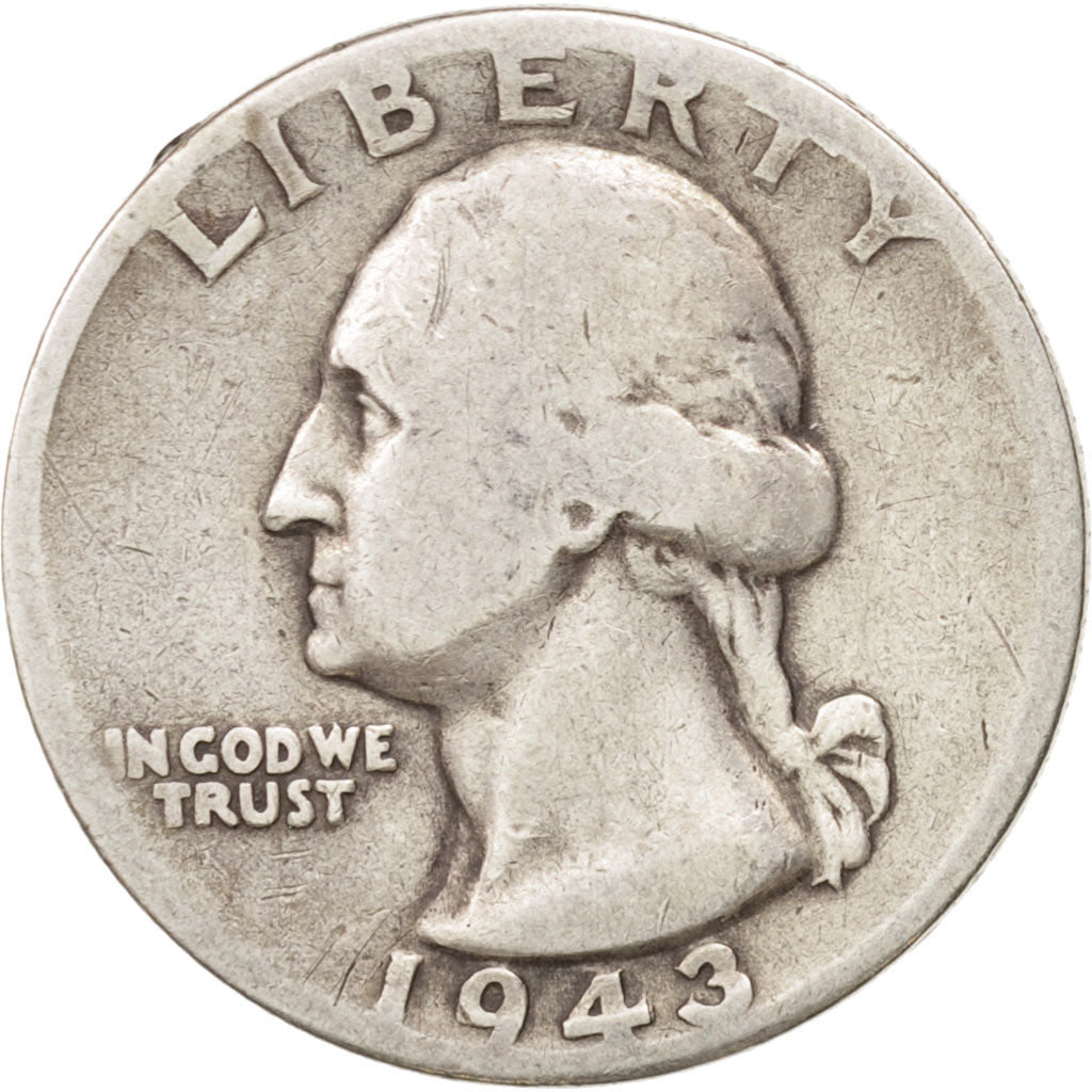 Stati Uniti, Washington Quarter, Quarter, 1943, U.S. Mint, Denver, MB, Argent...