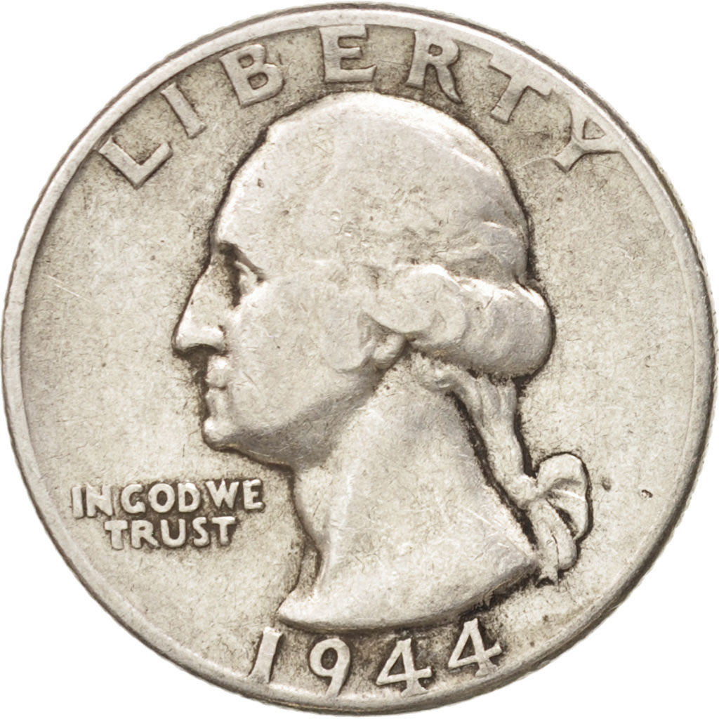 United States, Washington Quarter, Quarter, 1944, U.S. Mint, Philadelphia