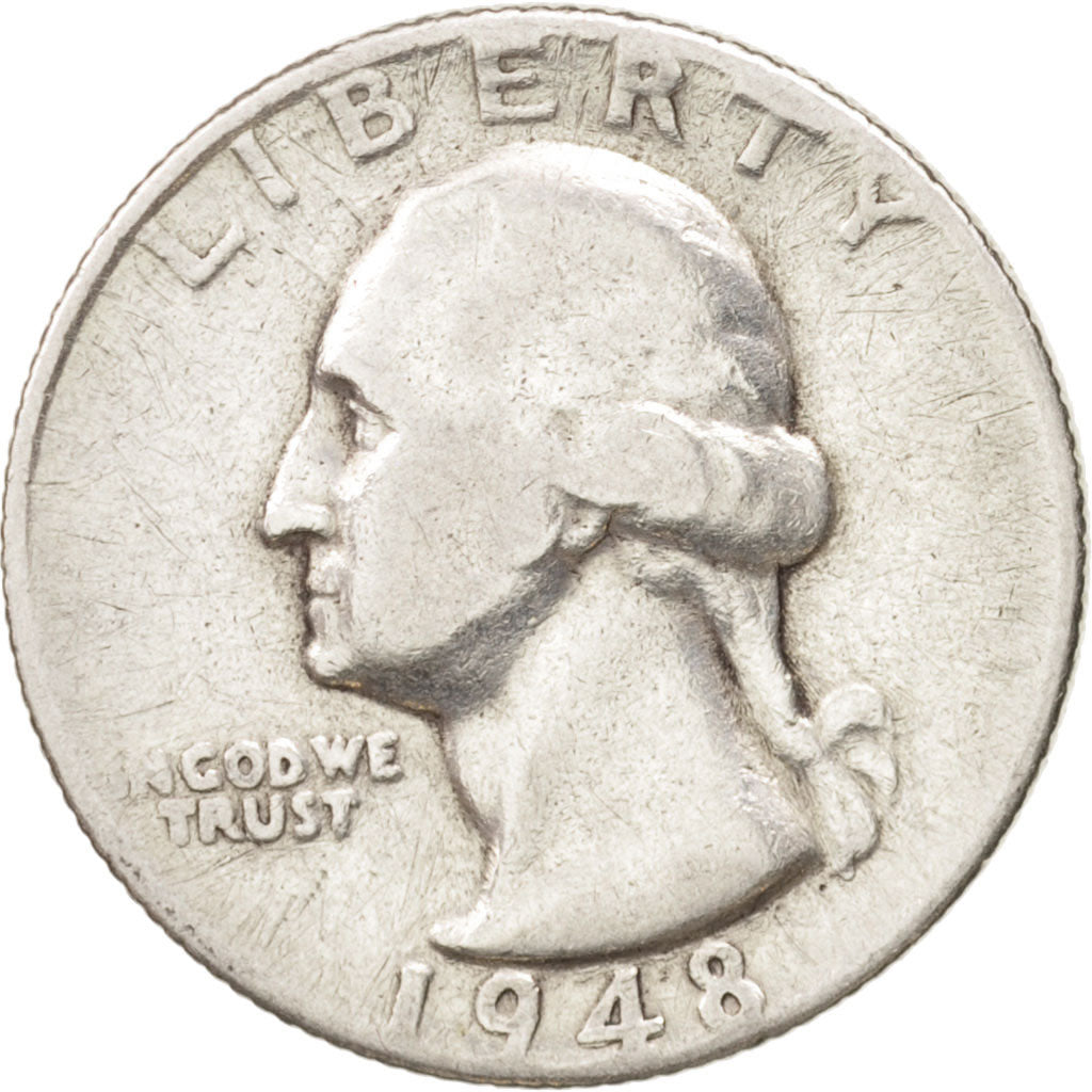 United States, Washington Quarter, Quarter, 1942, U.S. Mint, San Francisco