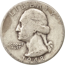 Stati Uniti, Washington Quarter, Quarter, 1948, U.S. Mint, Denver, MB, Argent...