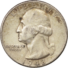 United States, Washington Quarter, Quarter, 1948, U.S. Mint, Denver, EF(40-45)
