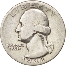 United States, Washington Quarter, Quarter, 1948, U.S. Mint, Philadelphia