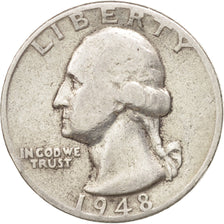United States, Washington Quarter, Quarter, 1948, U.S. Mint, Philadelphia