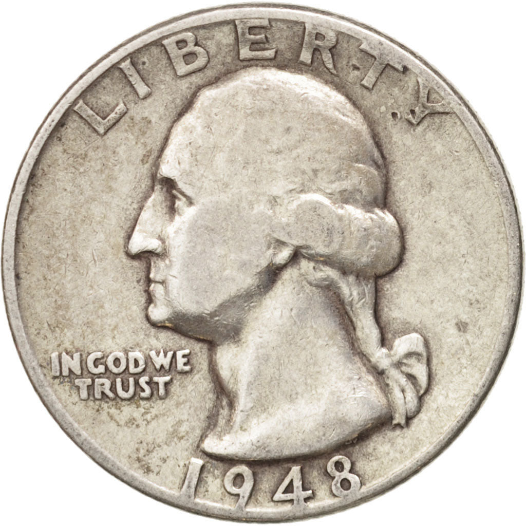 Moneta, Stati Uniti, Washington Quarter, Quarter, 1948, U.S. Mint, Philadelphia