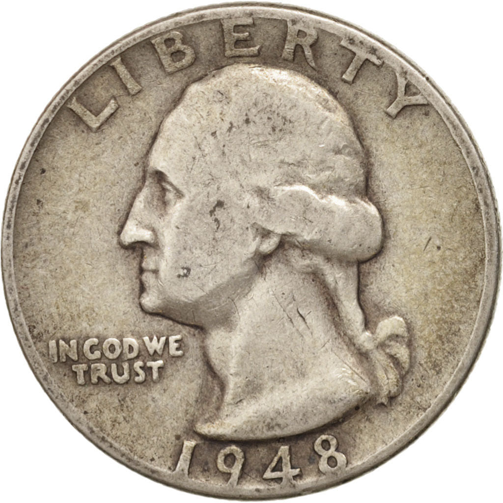 Monnaie, États-Unis, Washington Quarter, Quarter, 1948, U.S. Mint