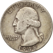Monnaie, États-Unis, Washington Quarter, Quarter, 1948, U.S. Mint
