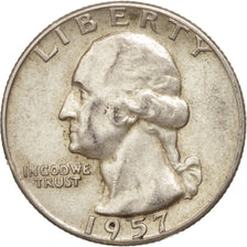 United States, Washington Quarter, Quarter, 1957, U.S. Mint, Philadelphia