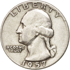 Coin, United States, Washington Quarter, Quarter, 1957, U.S. Mint, Denver
