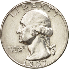 Coin, United States, Washington Quarter, Quarter, 1957, U.S. Mint, Denver