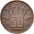 Coin, Belgium, Baudouin I, 50 Centimes, 1987, Brussels, AU(50-53), Bronze