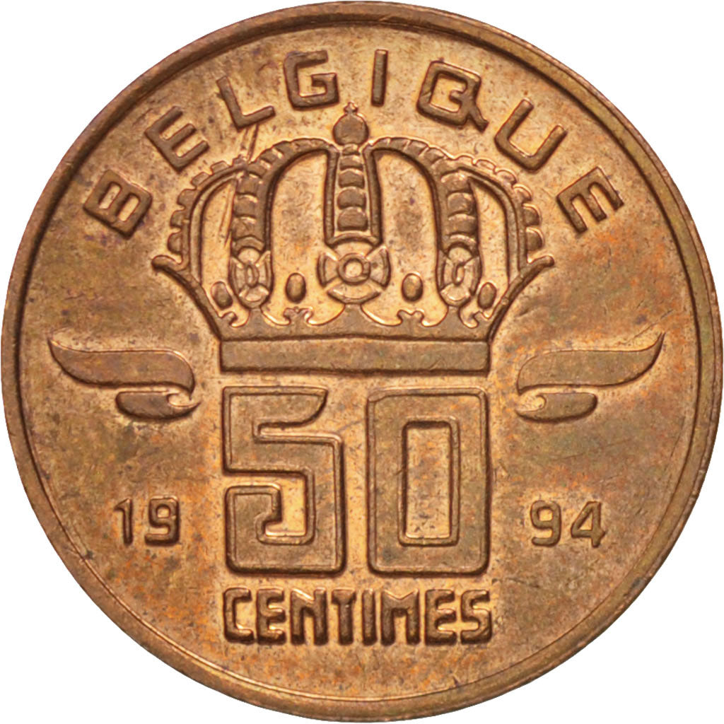 Moneta, Belgio, Baudouin I, 50 Centimes, 1994, Brussels, SPL, Bronzo, KM:148.1