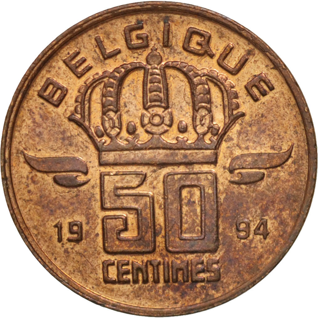 Belgium, Baudouin I, 50 Centimes, 1994, Brussels, MS(60-62), Bronze, KM:148.1
