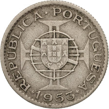 Coin, Angola, 2-1/2 Escudos, 1953, EF(40-45), Copper-nickel, KM:77