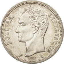 Venezuela, Bolivar, 1960, Philadelphia, MS(60-62), Silver, KM:37a